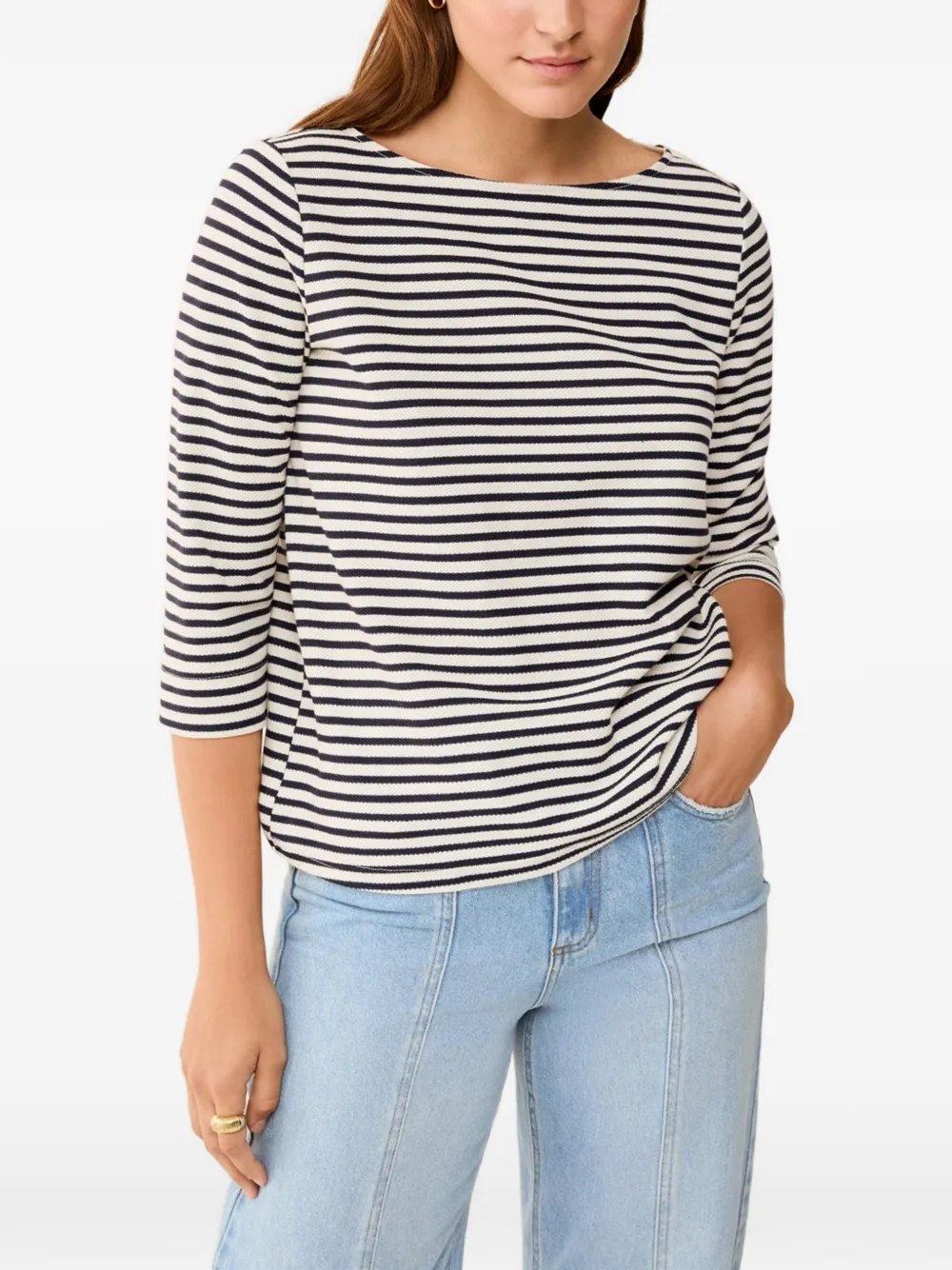 Pennyblack striped boat-neck top - Bianco