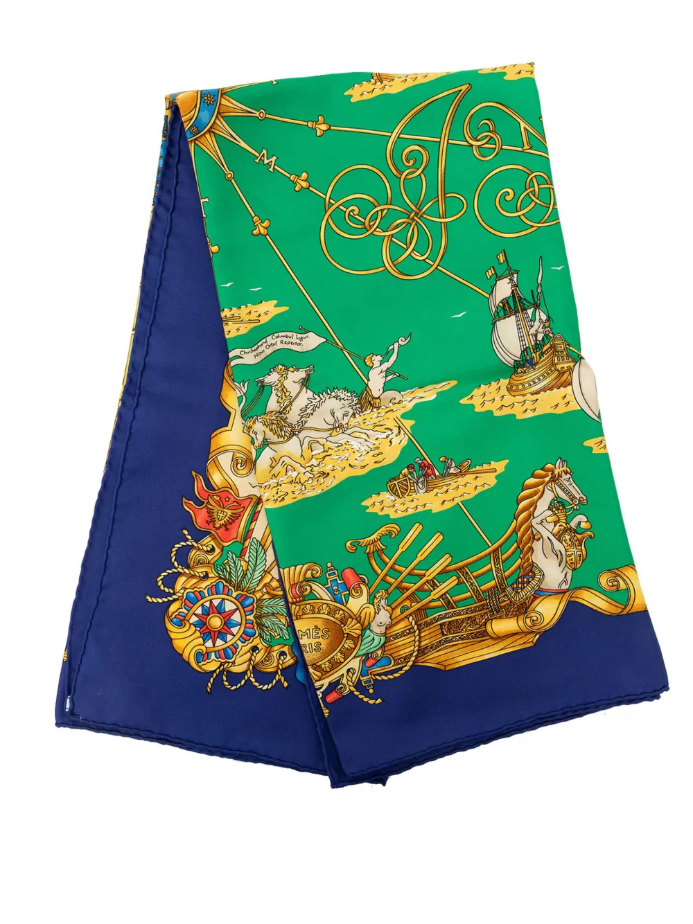 Hermès Pre-Owned 1980-2000 Voiles de Lumiere Silk Scarf 90 scarves - Verde