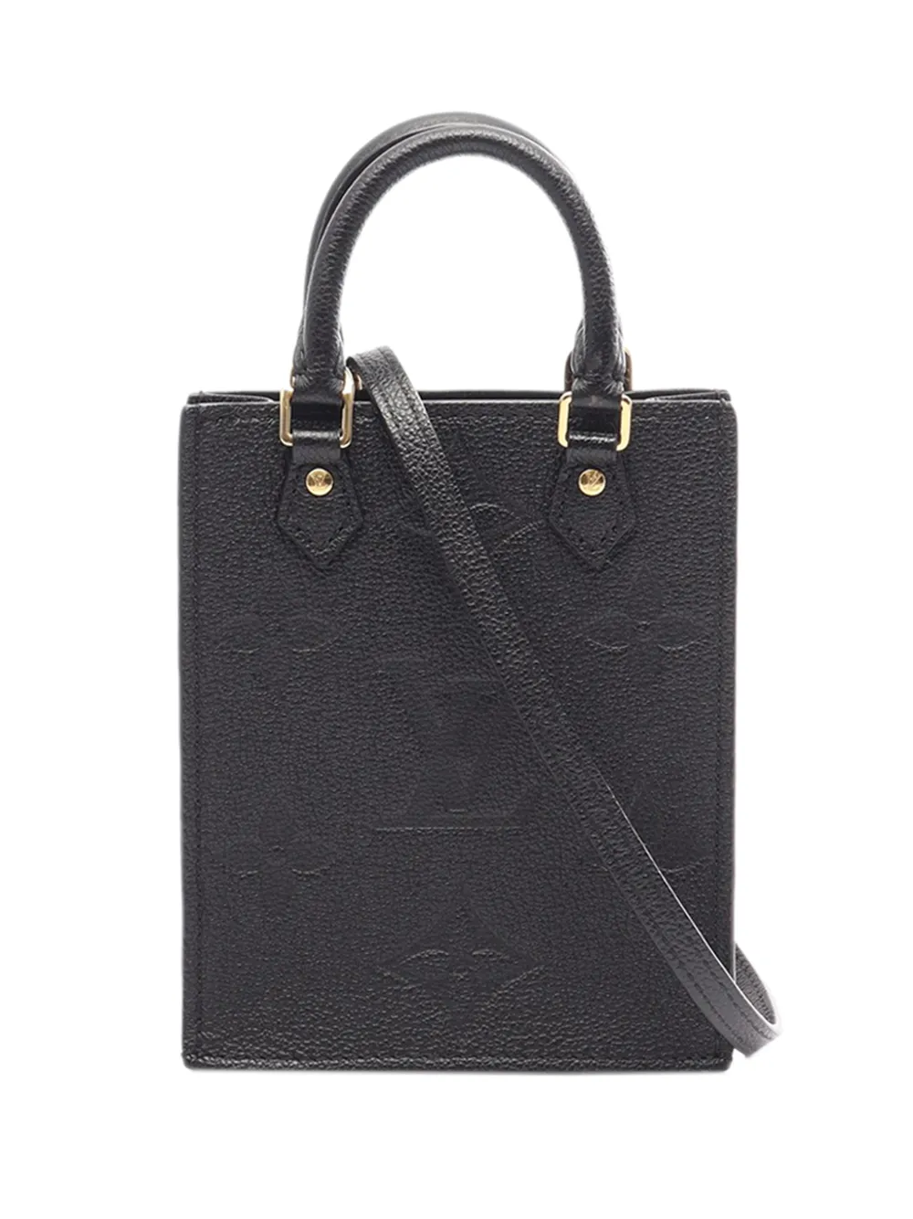 Louis Vuitton Pre-Owned 2021 Monogram Empreinte Petit Sac Plat satchel - Nero