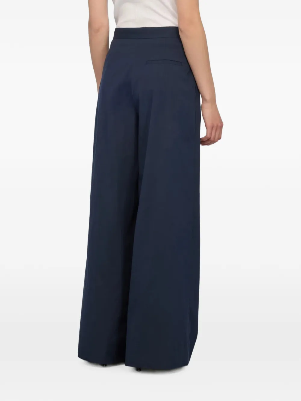Semicouture Camelia palazzo broek Blauw