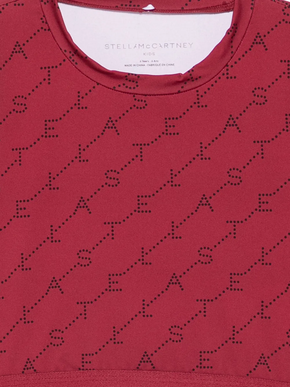 Stella McCartney Kids Cropped top Rood