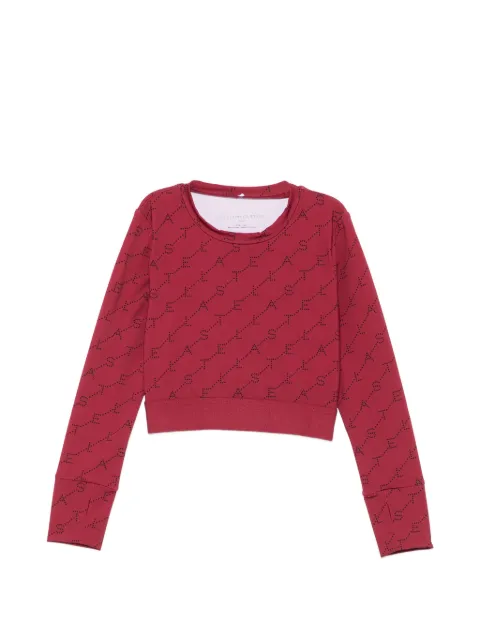 Stella McCartney Kids logo-print cropped top
