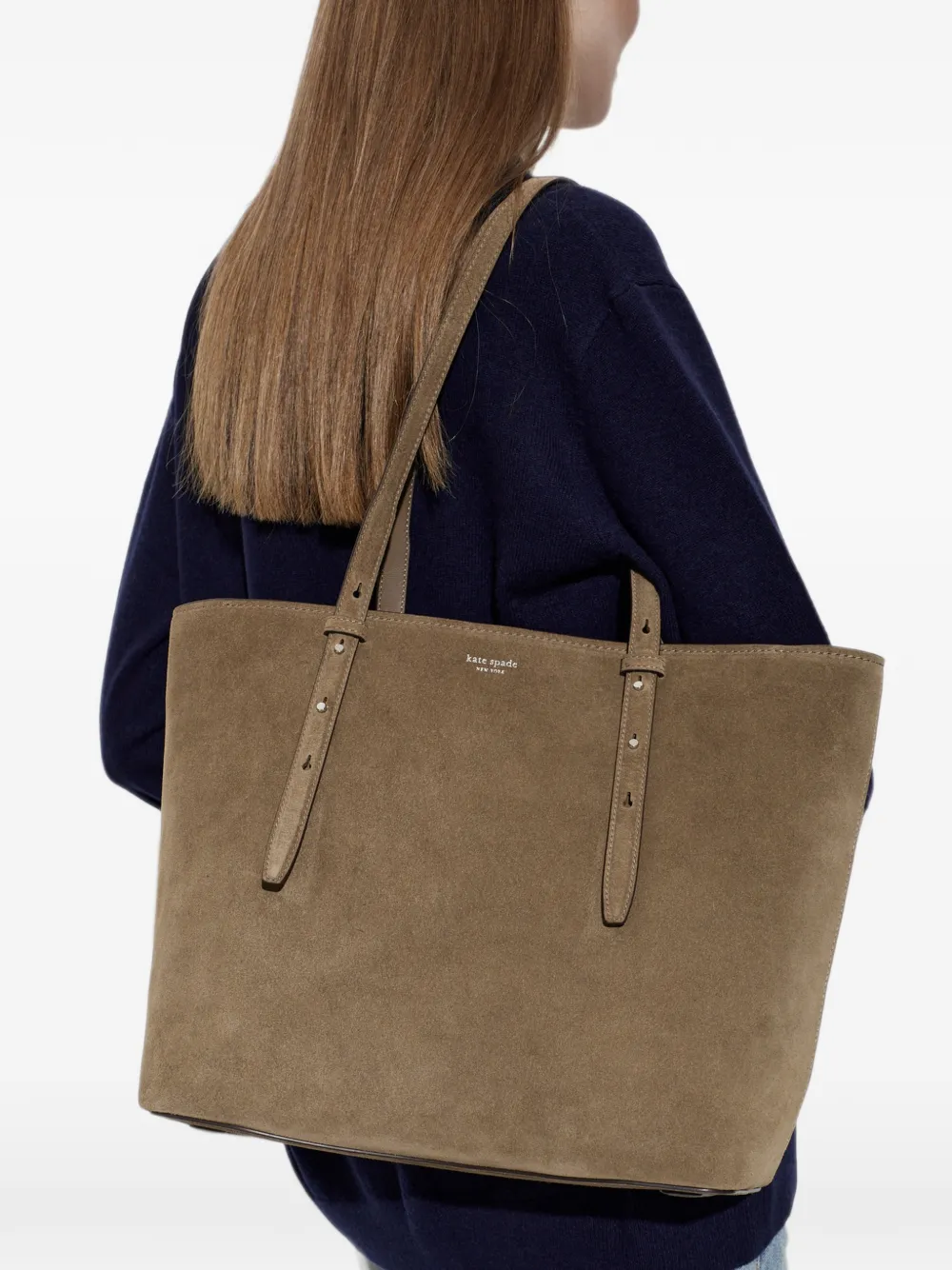 Kate Spade Do It All shopper met suède afwerking Bruin