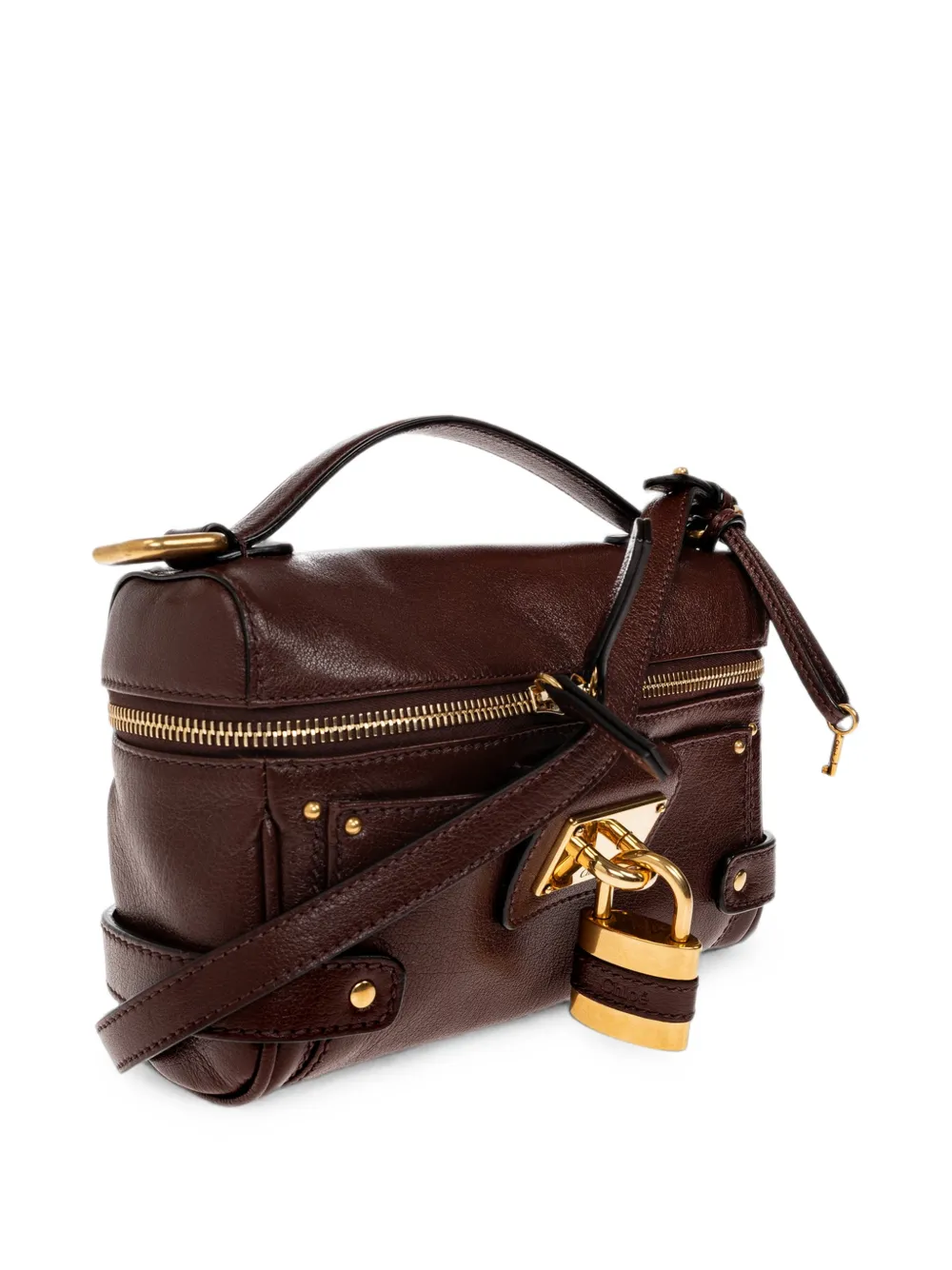 Chloé Paddington leren toilettas Bruin