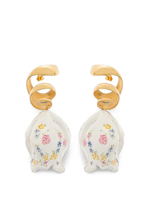 Chloé Bloomcraft floral-print earrings