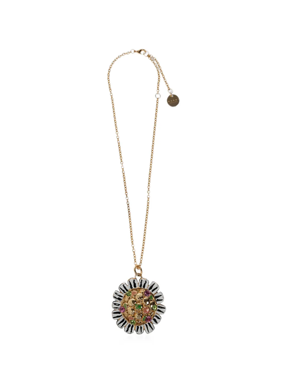 Marni floral-pendant necklace - Oro