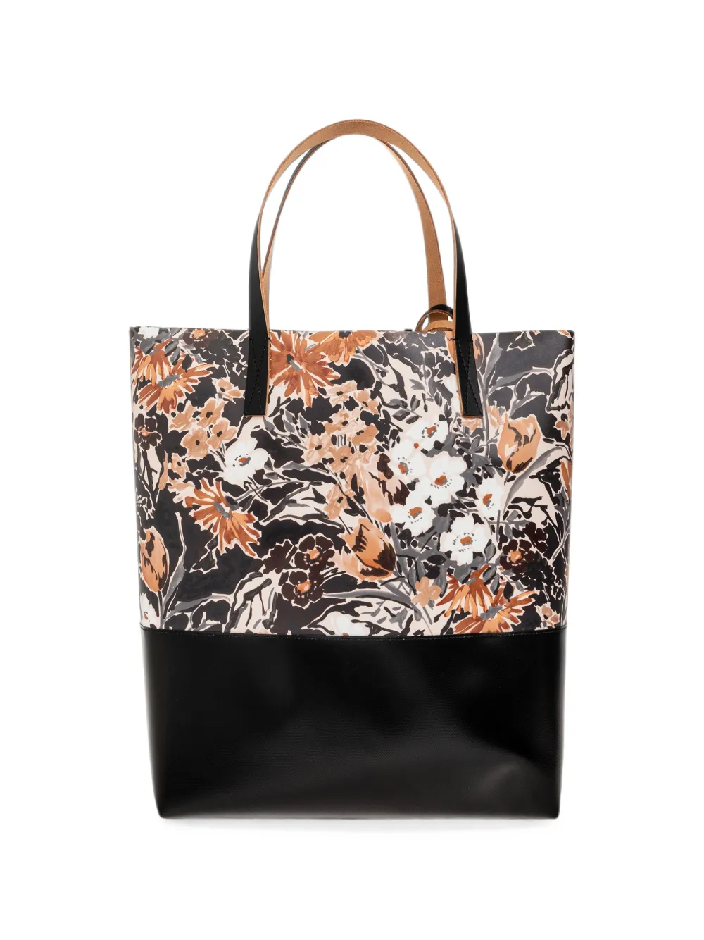 Marni Shopper met bloemenprint Zwart