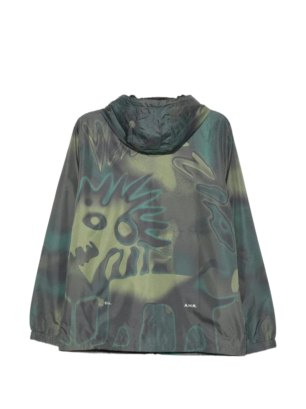 VENEZIA FC x Nocta graphic-print hooded jacket Groen