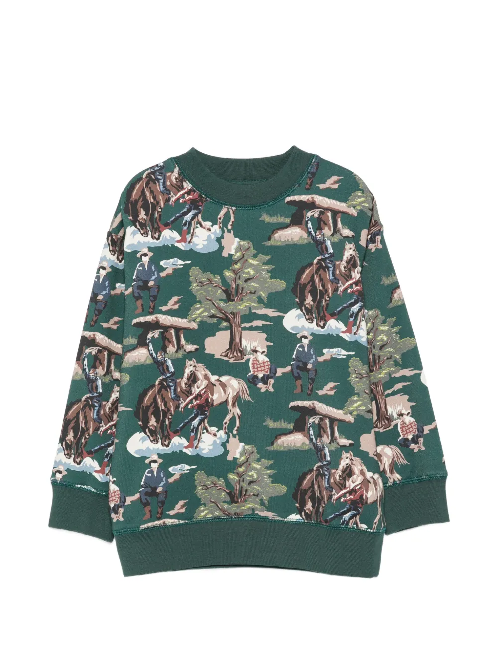Stella McCartney Kids graphic-print sweatshirt Groen