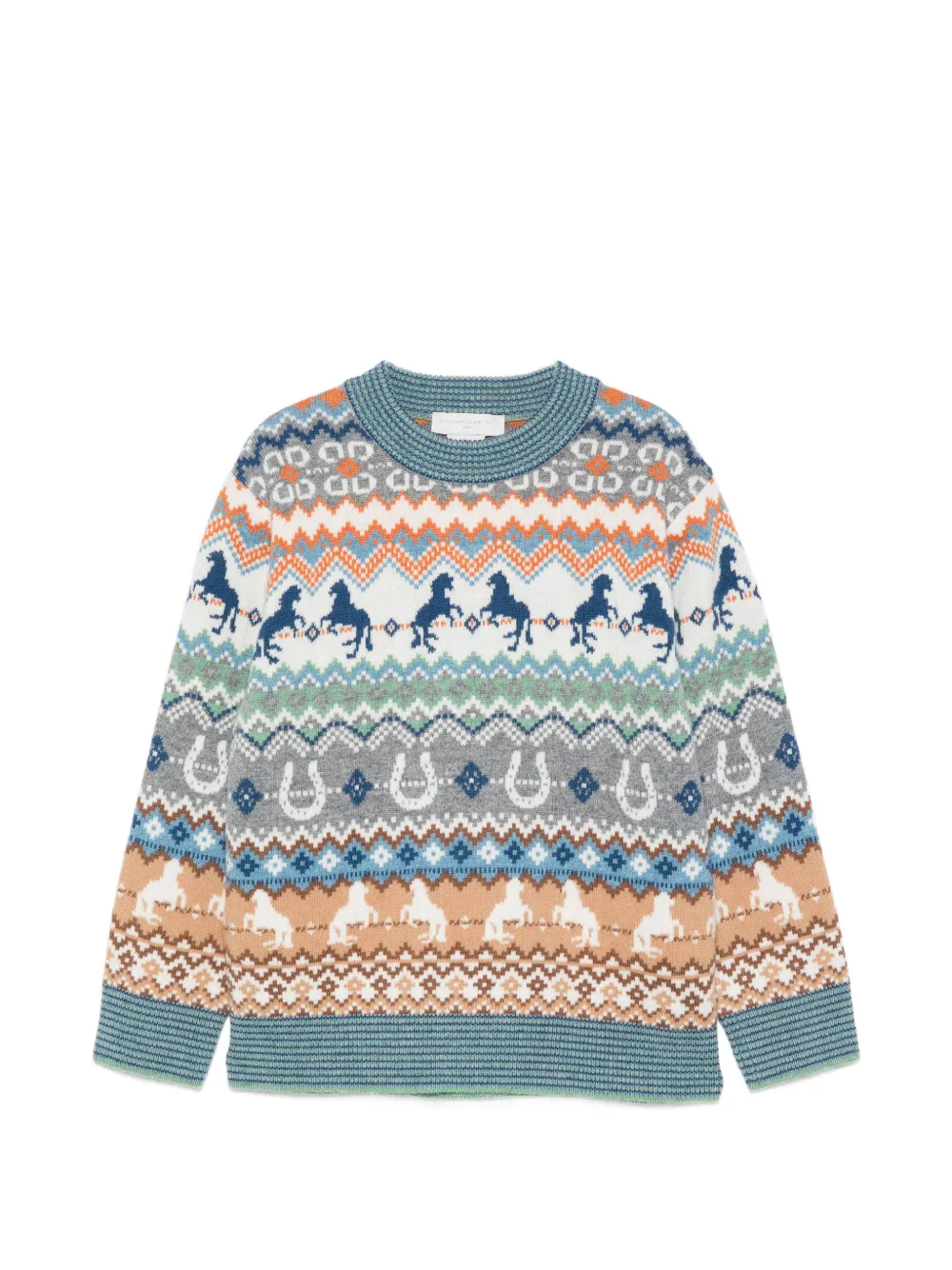 Stella McCartney Kids Fair Isle sweater - Bianco