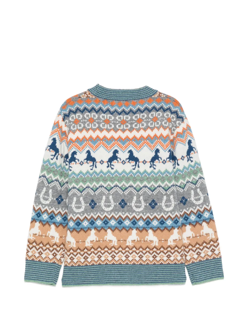 Stella McCartney Kids Fair Isle sweater Wit