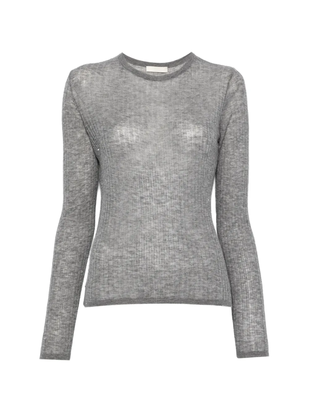 Eleh ribbed-knit sequin-embellished sweater - Grigio