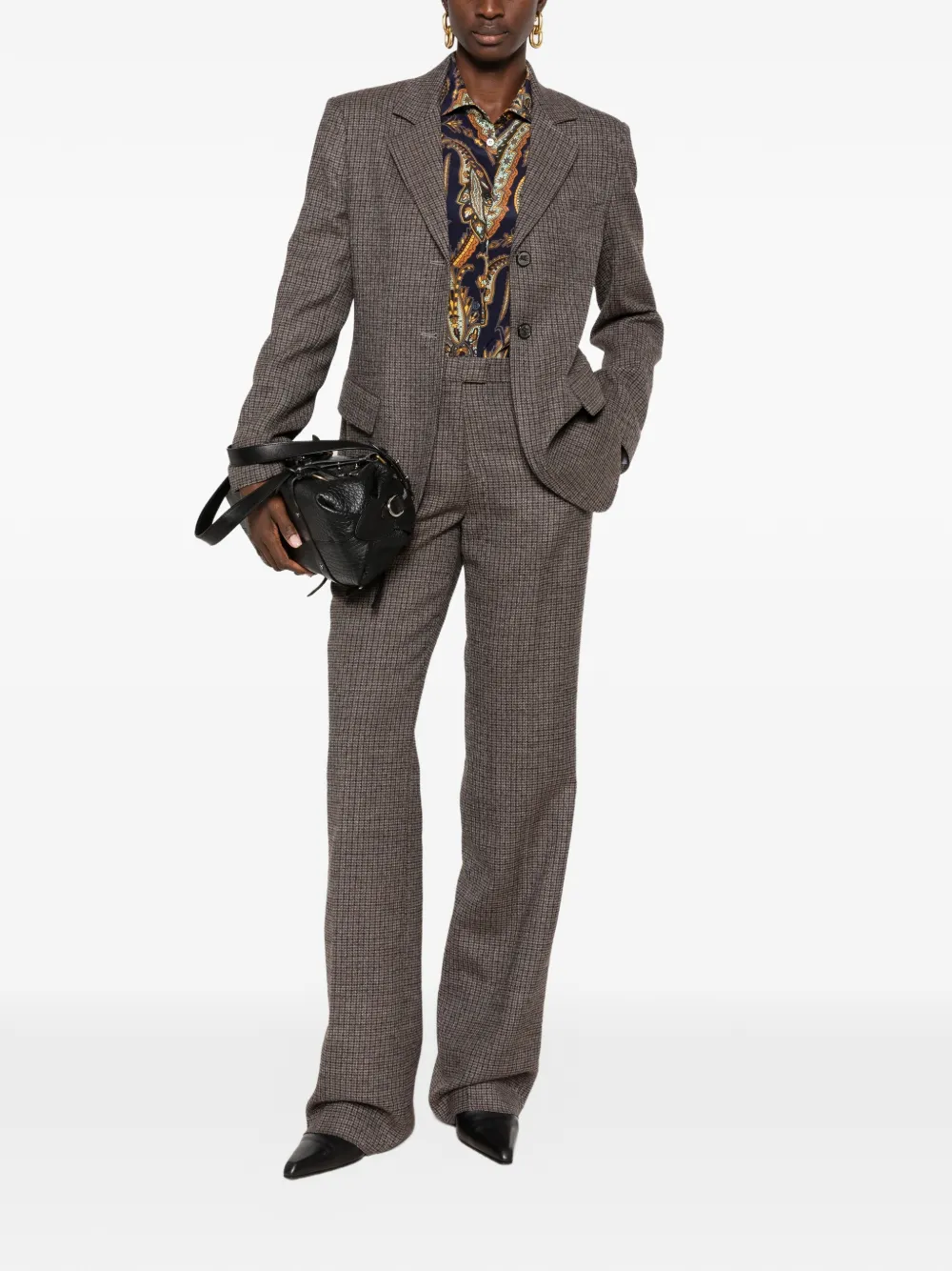 ETRO Jack met ceintuur Grijs