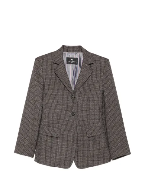 ETRO abrigo con motivo y botones