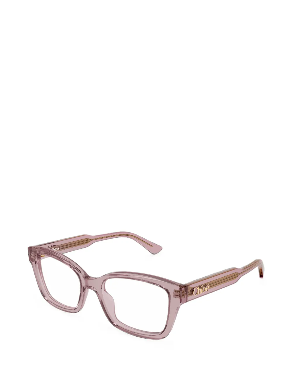 Chloé Eyewear Bril met vierkant montuur Roze