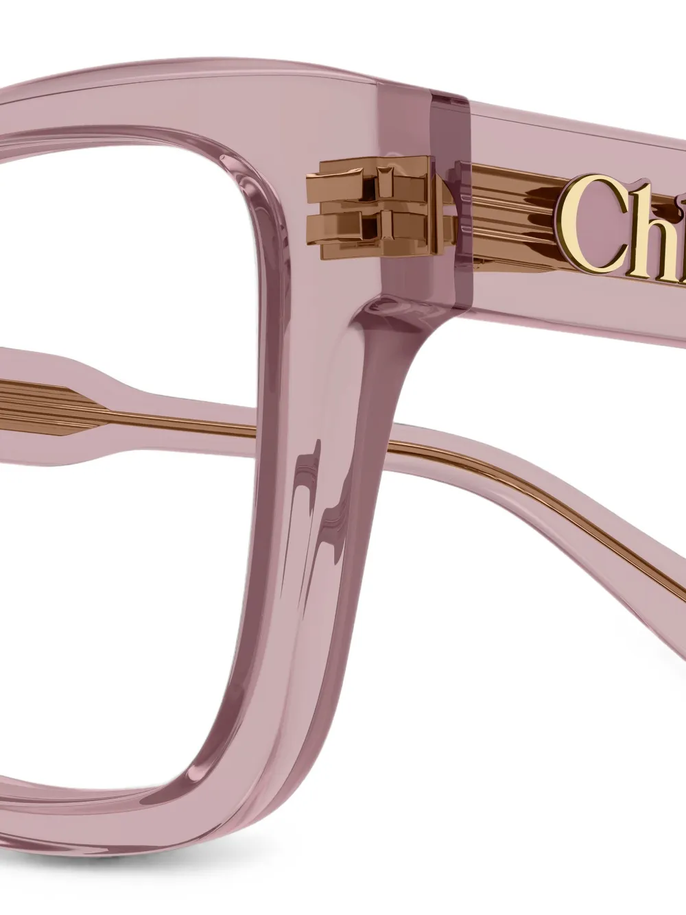 Chloé Eyewear Bril met vierkant montuur Roze