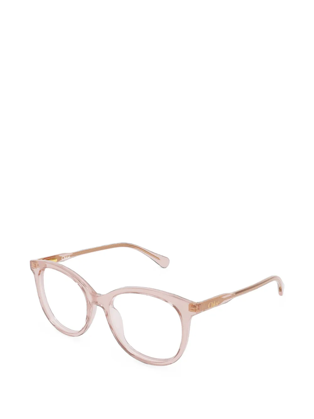 Chloé Eyewear Bril met rond montuur Roze