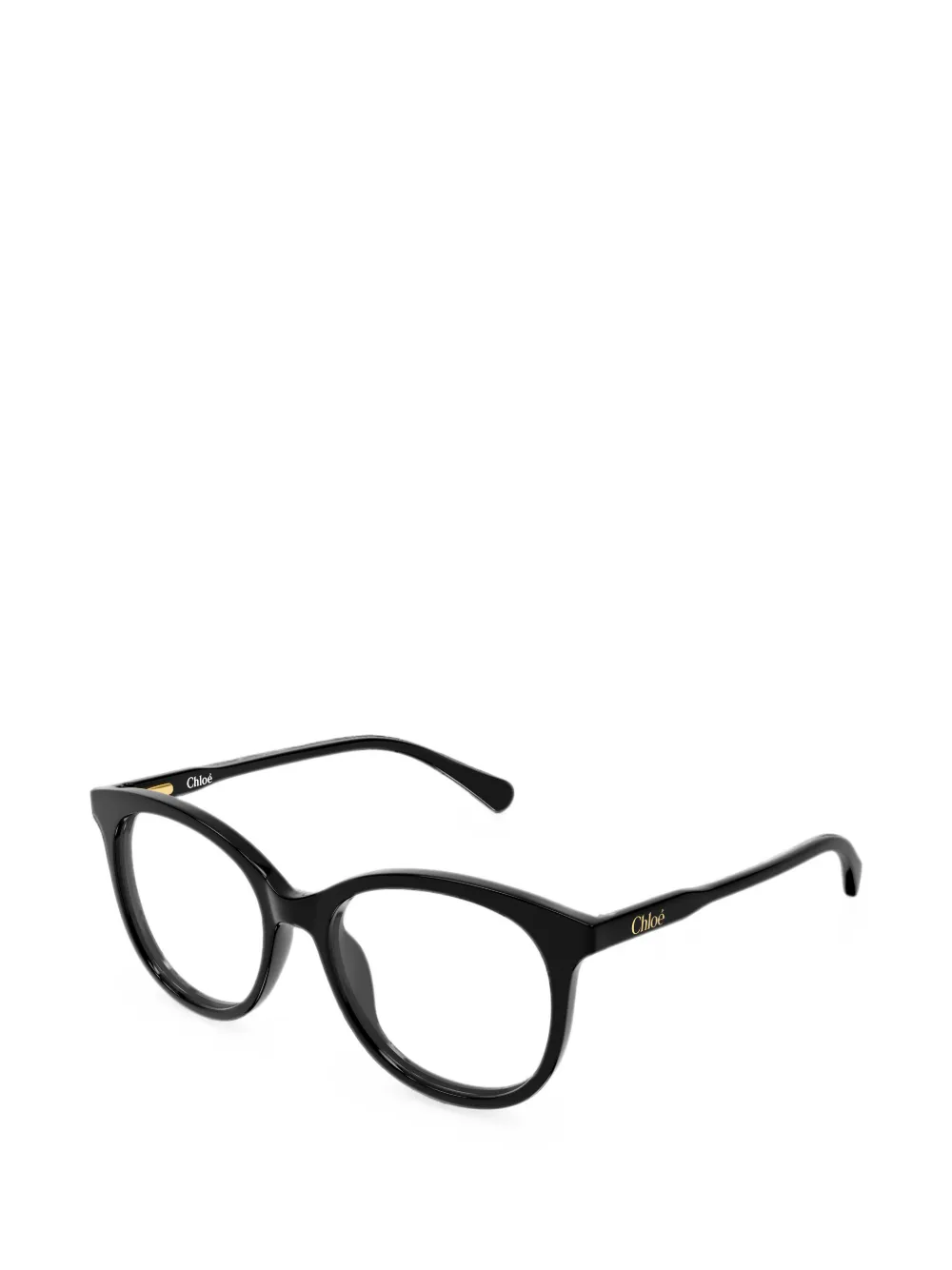 Chloé Eyewear Bril met rond montuur Zwart