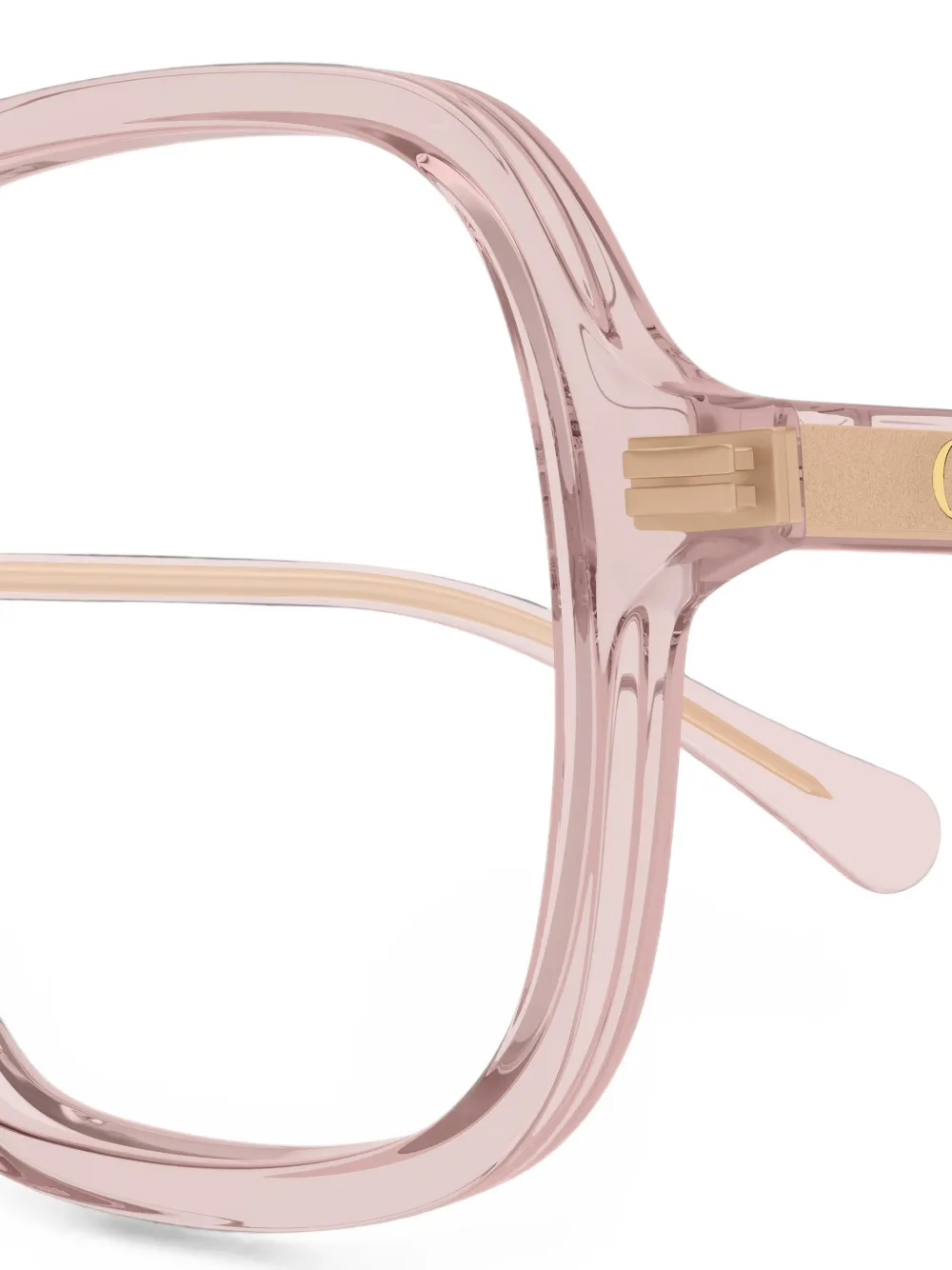 Chloé Eyewear Bril met geometrisch montuur Roze