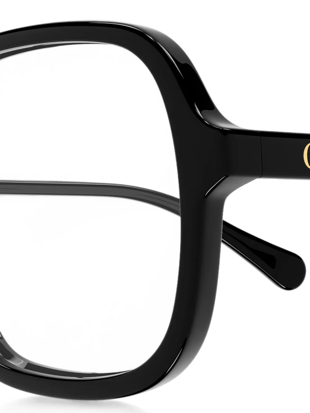 Chloé Eyewear Bril met geometrisch montuur Zwart