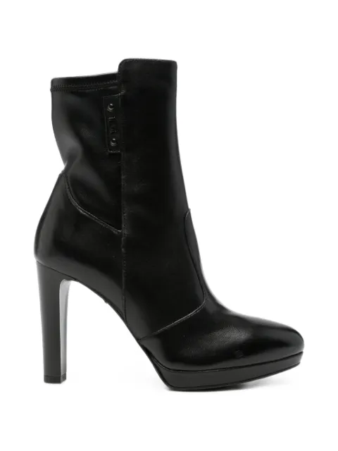 NERO GIARDINI platform leather ankle boots