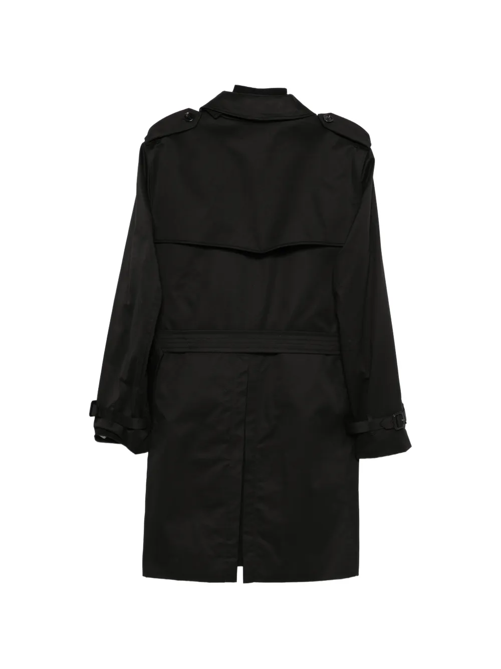 Burberry Halflange Kensington trenchcoat met afneembaar gilet Zwart