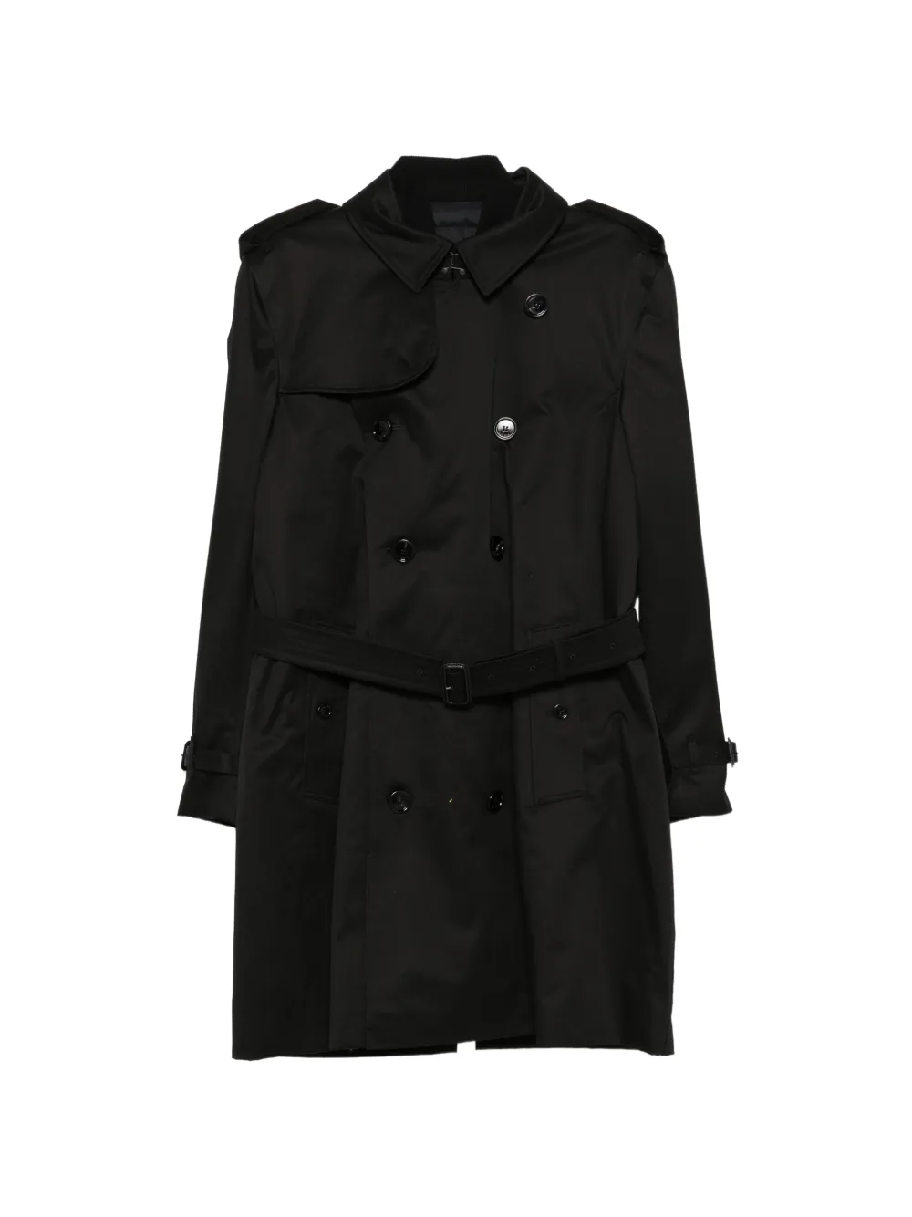 Burberry Mittellanger Kensington Trenchcoat mit abnehmbarer Weste - Schwarz