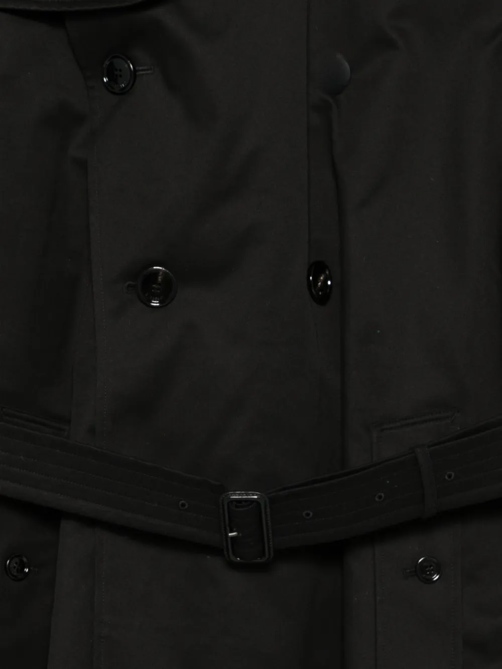 Burberry Halflange Kensington trenchcoat met afneembaar gilet Zwart