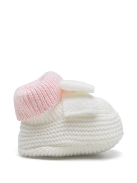 Colorichiari botines tejidos con detalle de moño