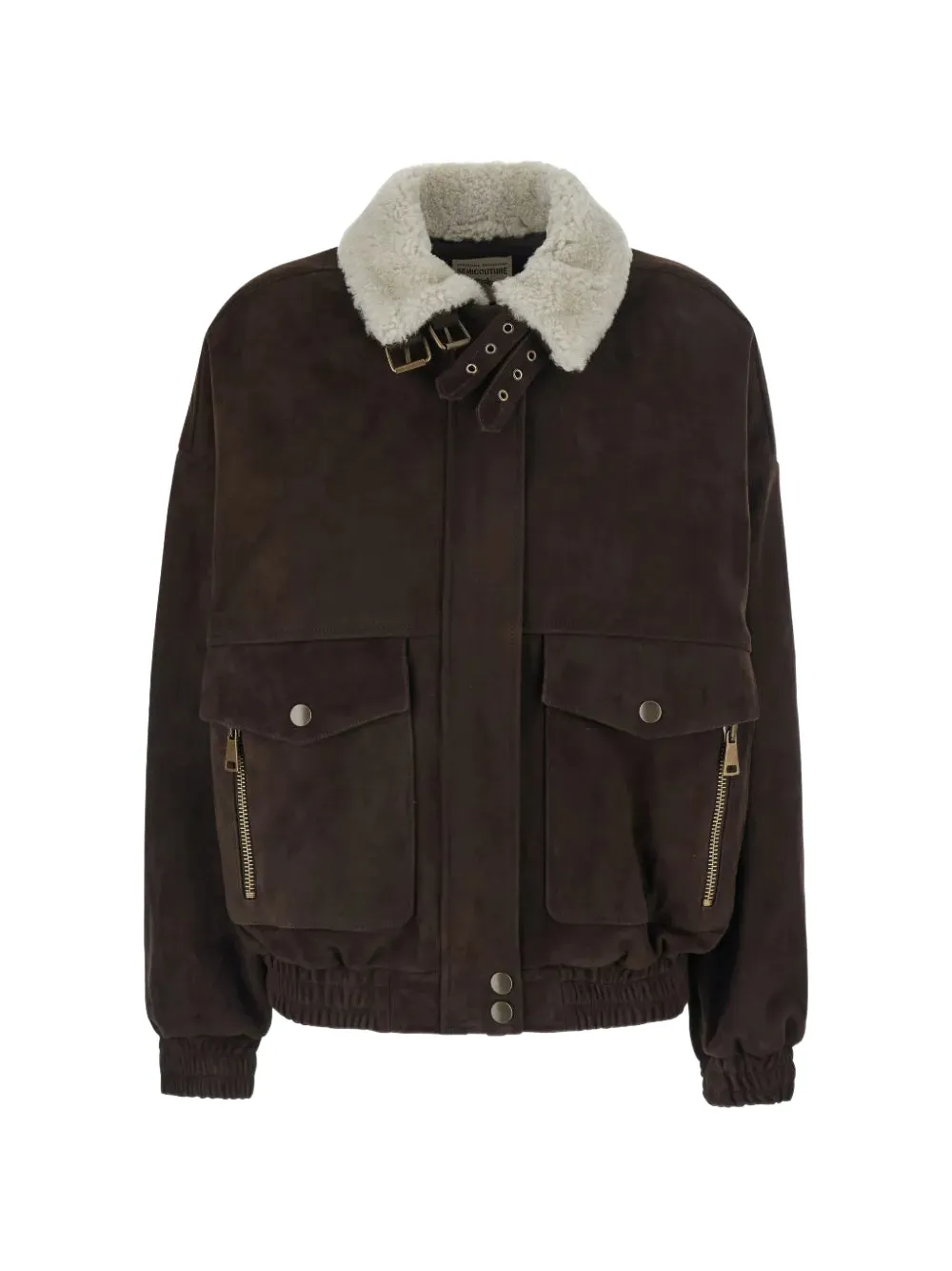 Semicouture Gloria suede jacket · 42