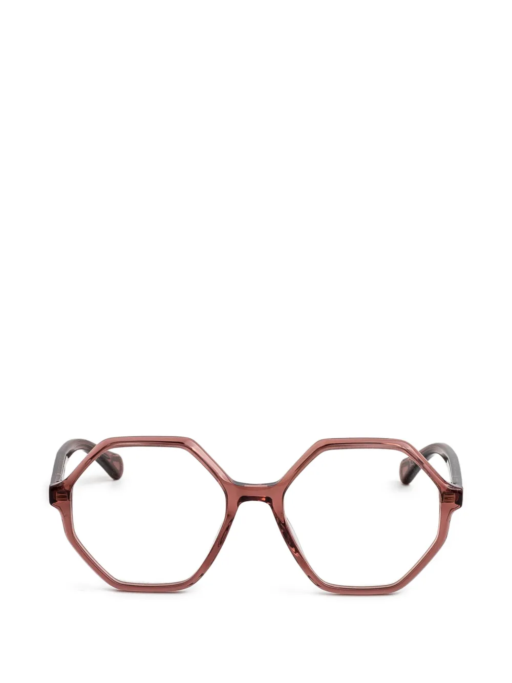 Chloé Eyewear lunettes de vue à monture géométrique - Marron Chloé Eyewear lunettes de vue à monture géométrique - Marron