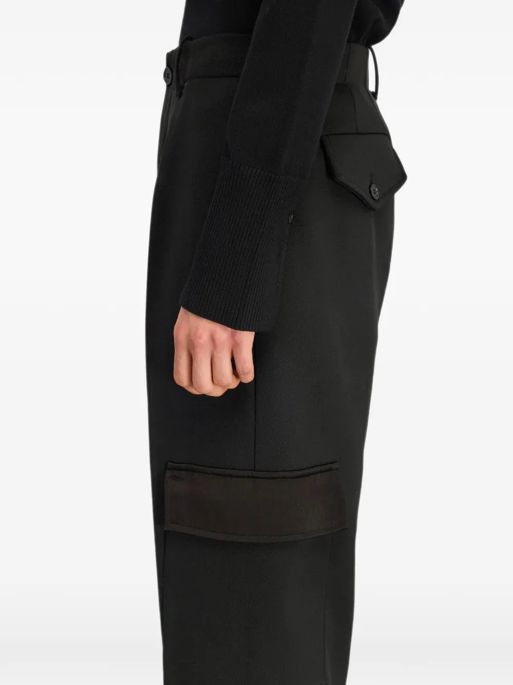 Semicouture Justina broek met zakdetail Zwart