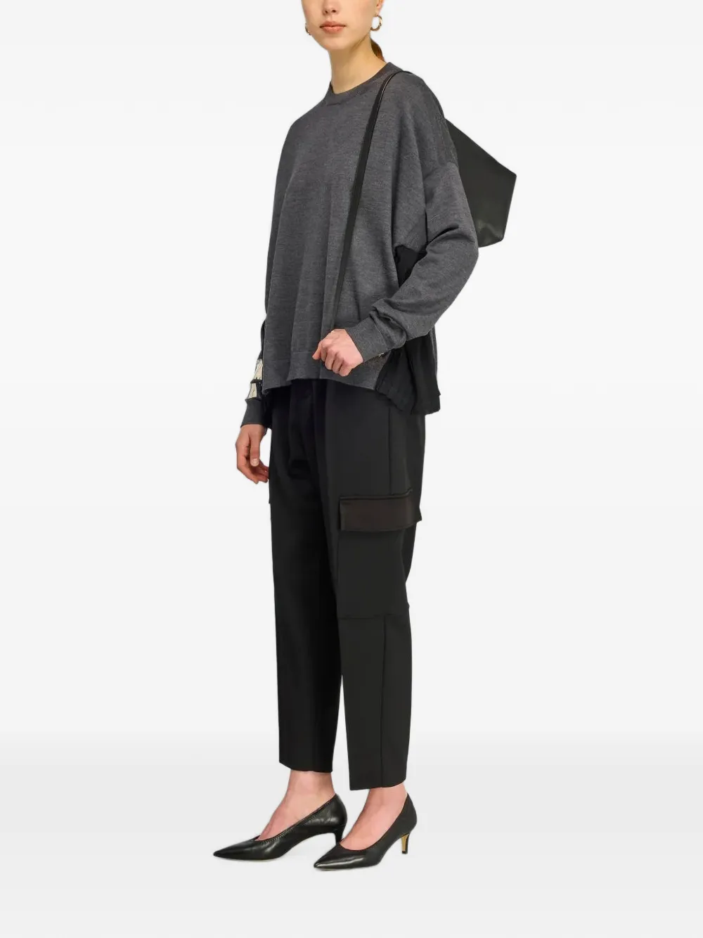 Semicouture Justina broek met zakdetail Zwart