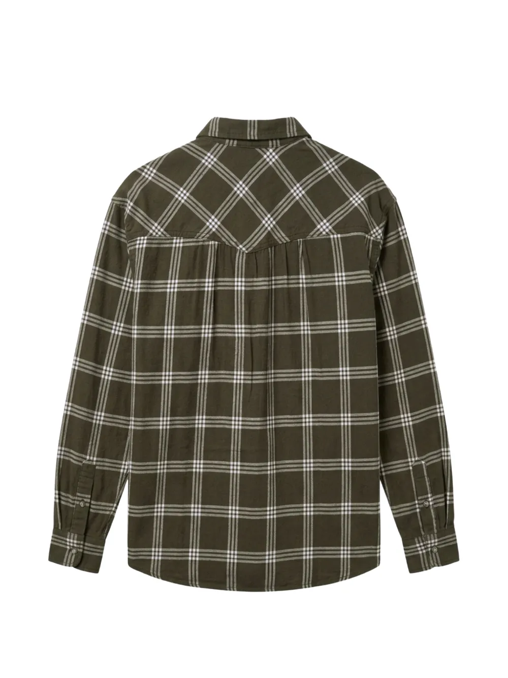 Levi's Nash geruite flanellen blouse Groen
