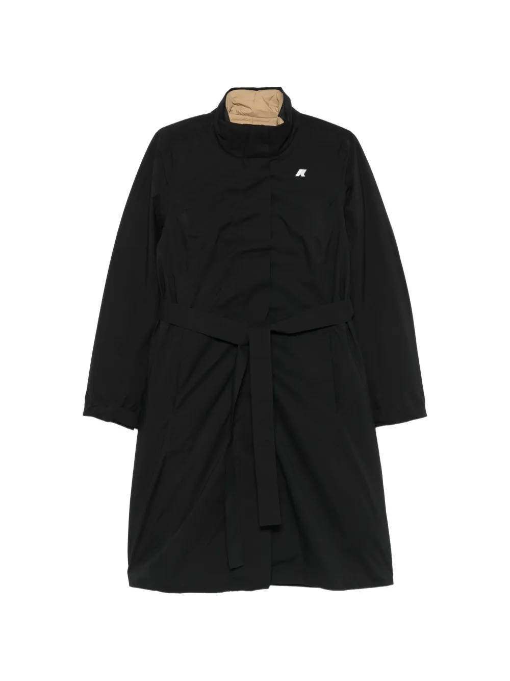 K-Way Miranda belted trench coat - Schwarz
