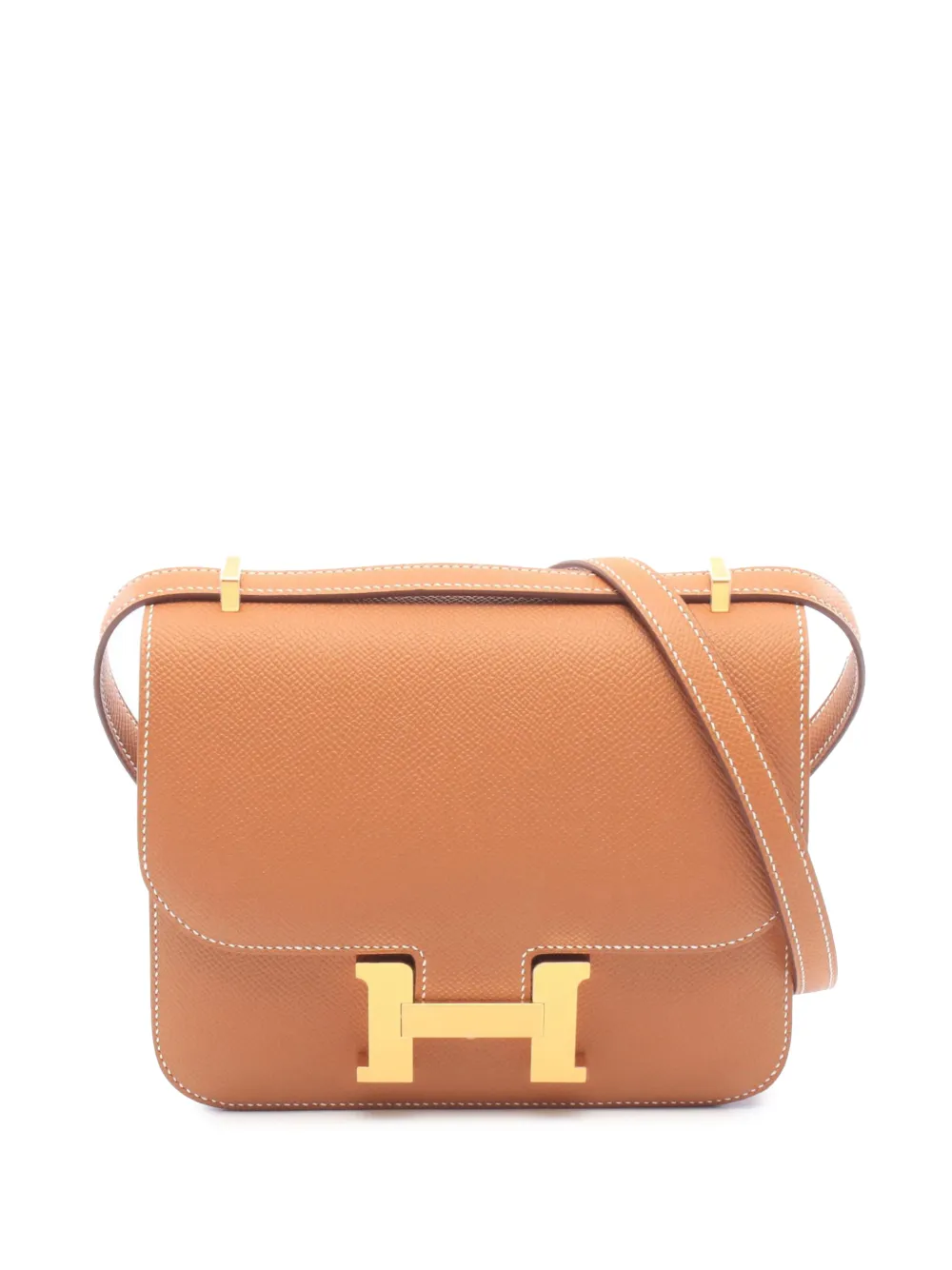 Hermès Pre-Owned 2026 Mini Epsom Constance III 18 crossbody bag - Marrone