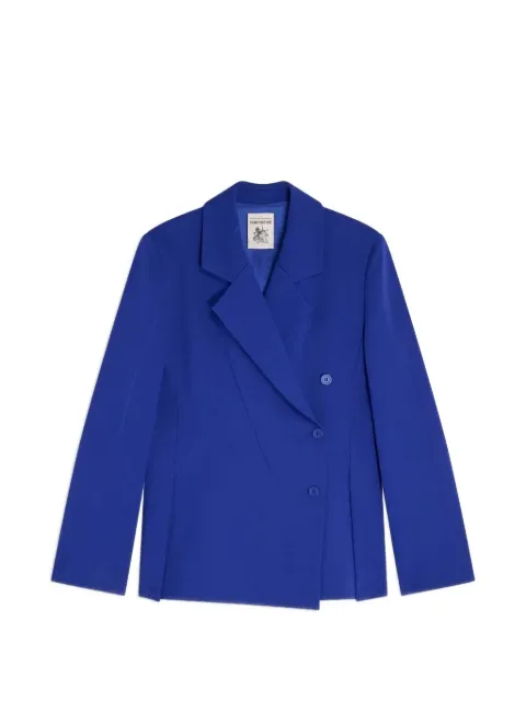 Semicouture Jorie double-breasted pleated-detail jacket
