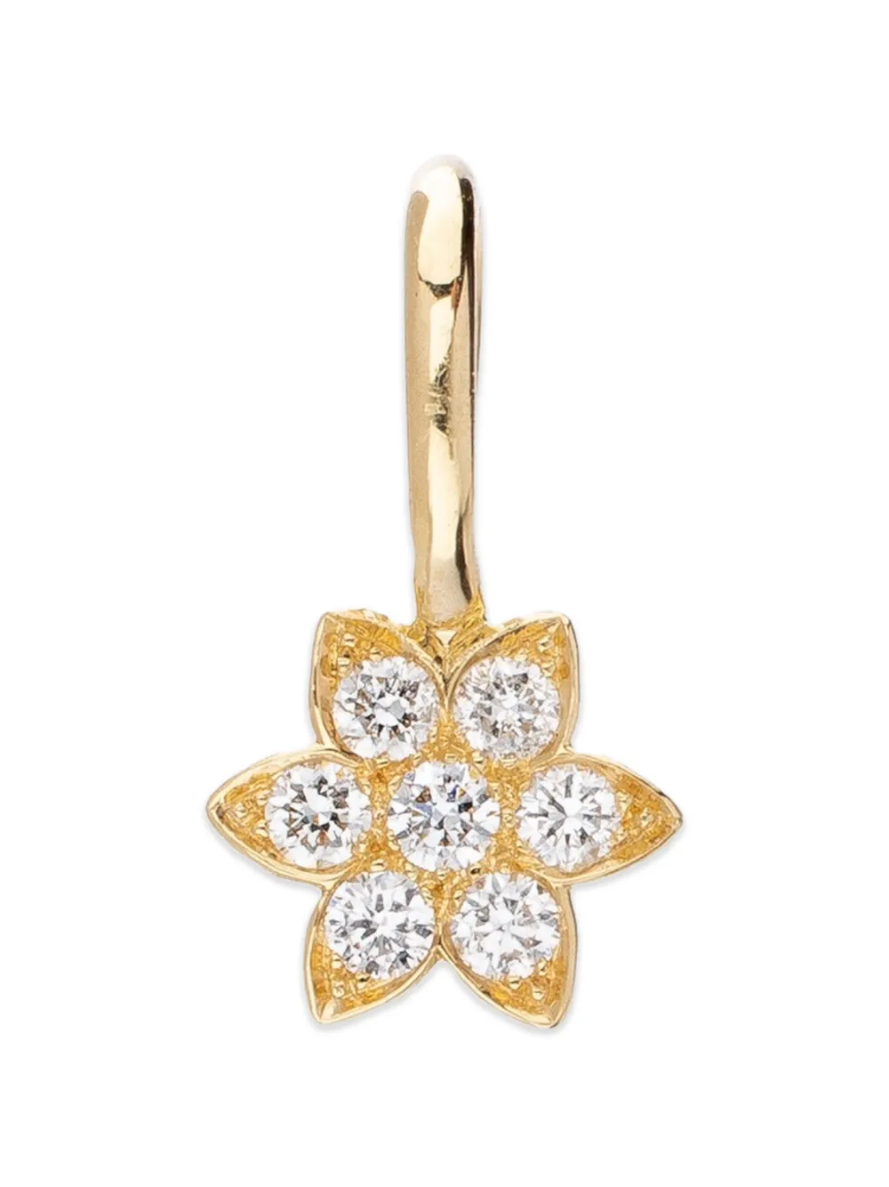 We by WHITEbIRD Clarisse diamond flower pendant