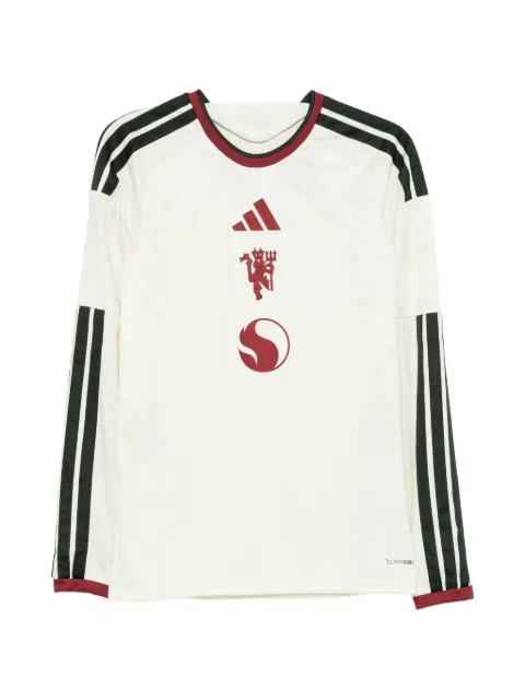 adidas Manchester United logo-print long-sleeve T-shirt