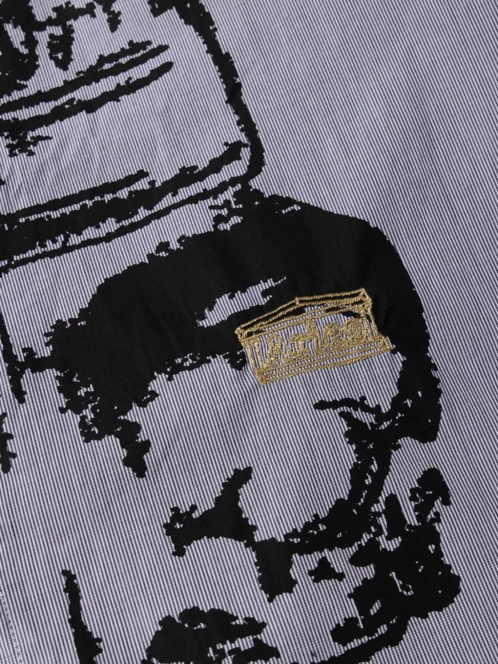 Aries Popeline shirt met grafische print Wit
