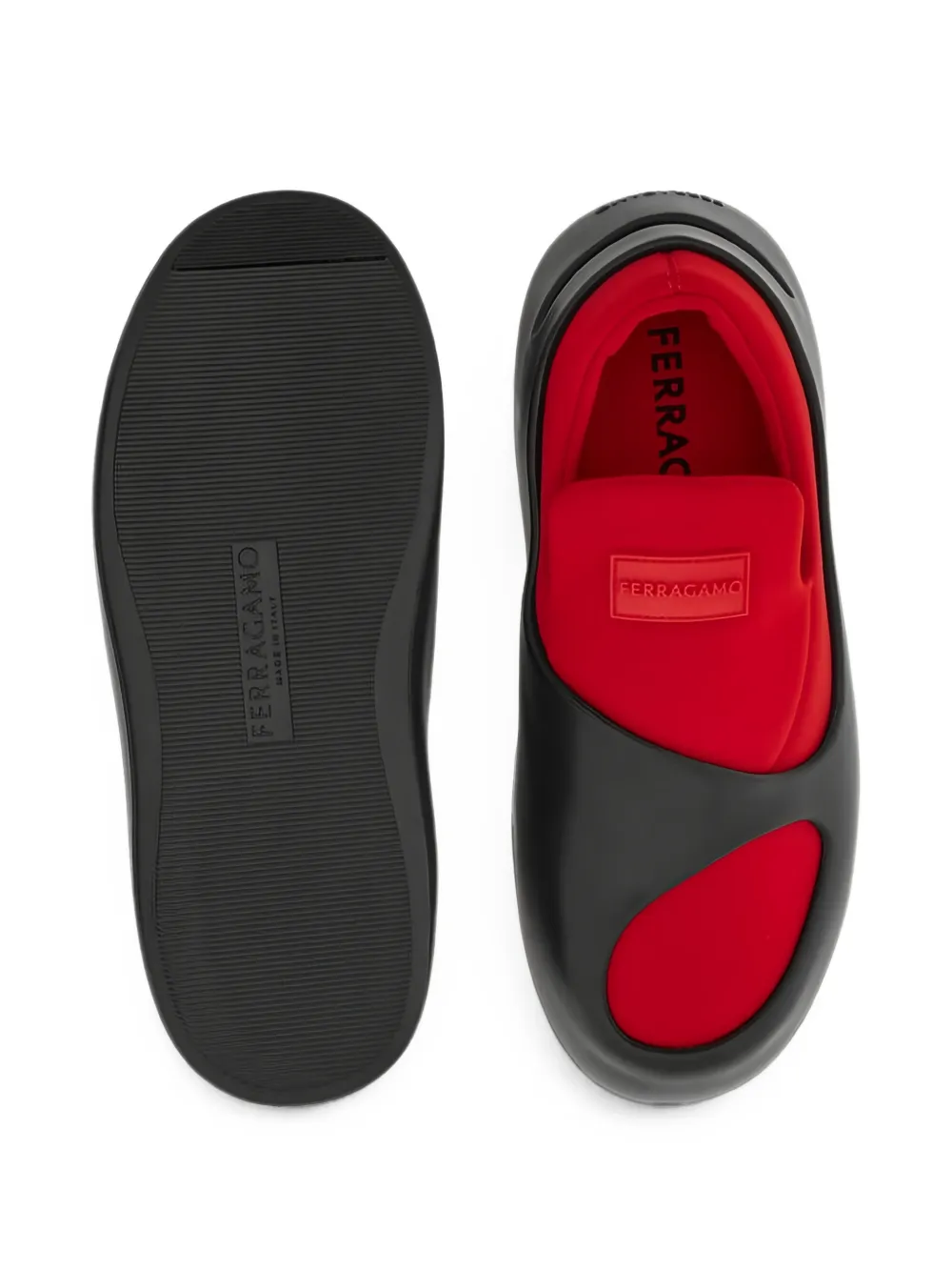 Ferragamo slip-on rubber sneakers Rood