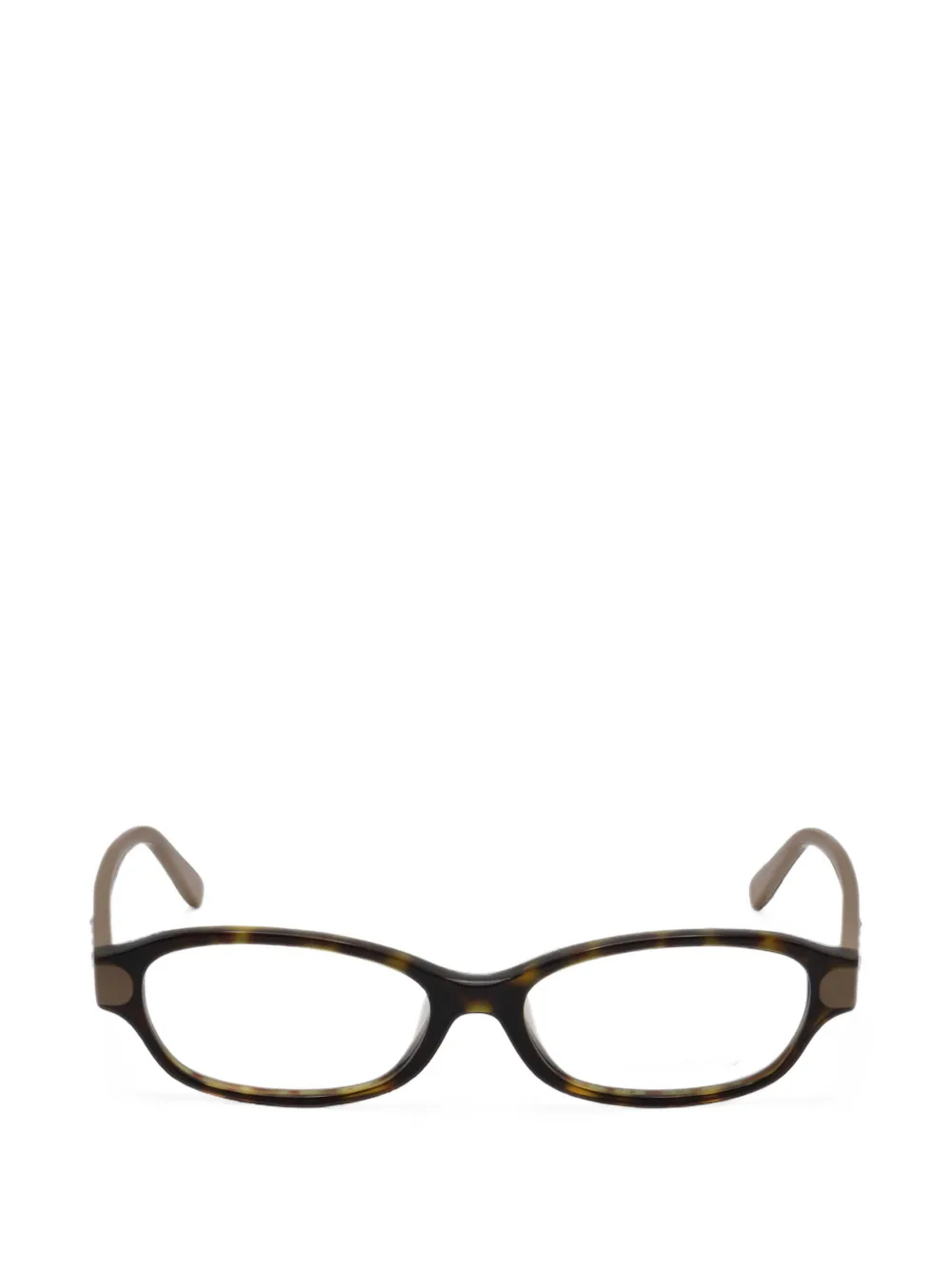 Ferragamo tortoiseshell-effect crystal-embellished glasses - Marrone