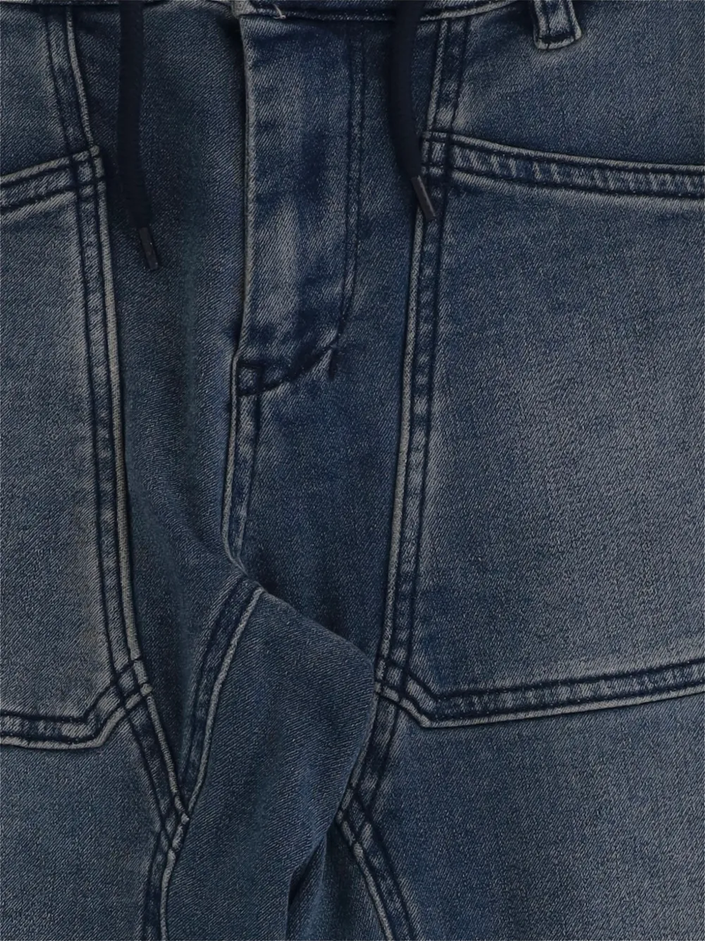 Diesel Kids Jeans met elastische enkels Blauw