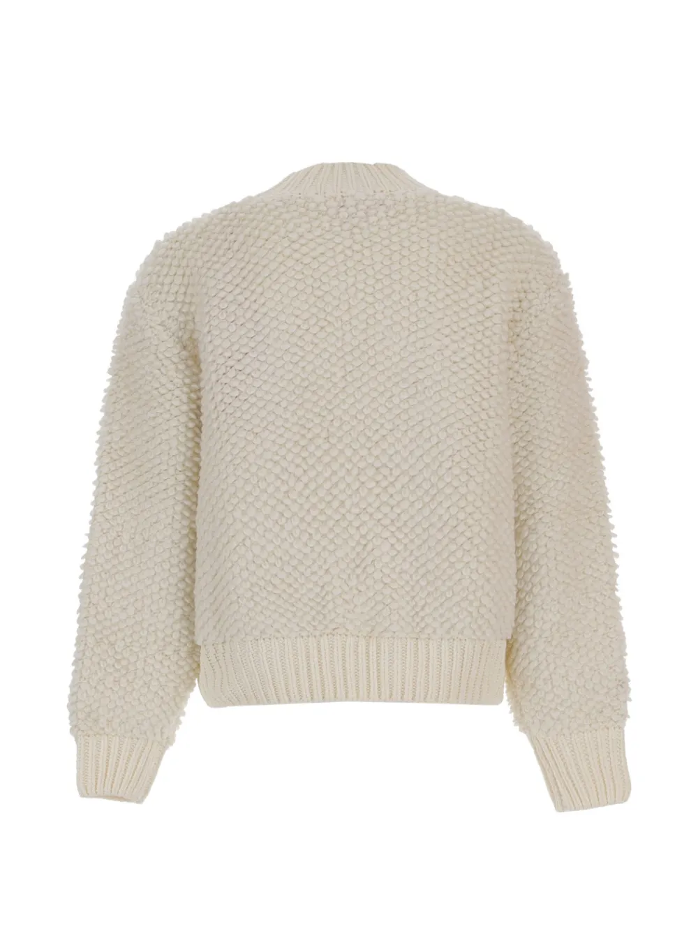 Diesel Kids Bouclé gebreide trui Beige