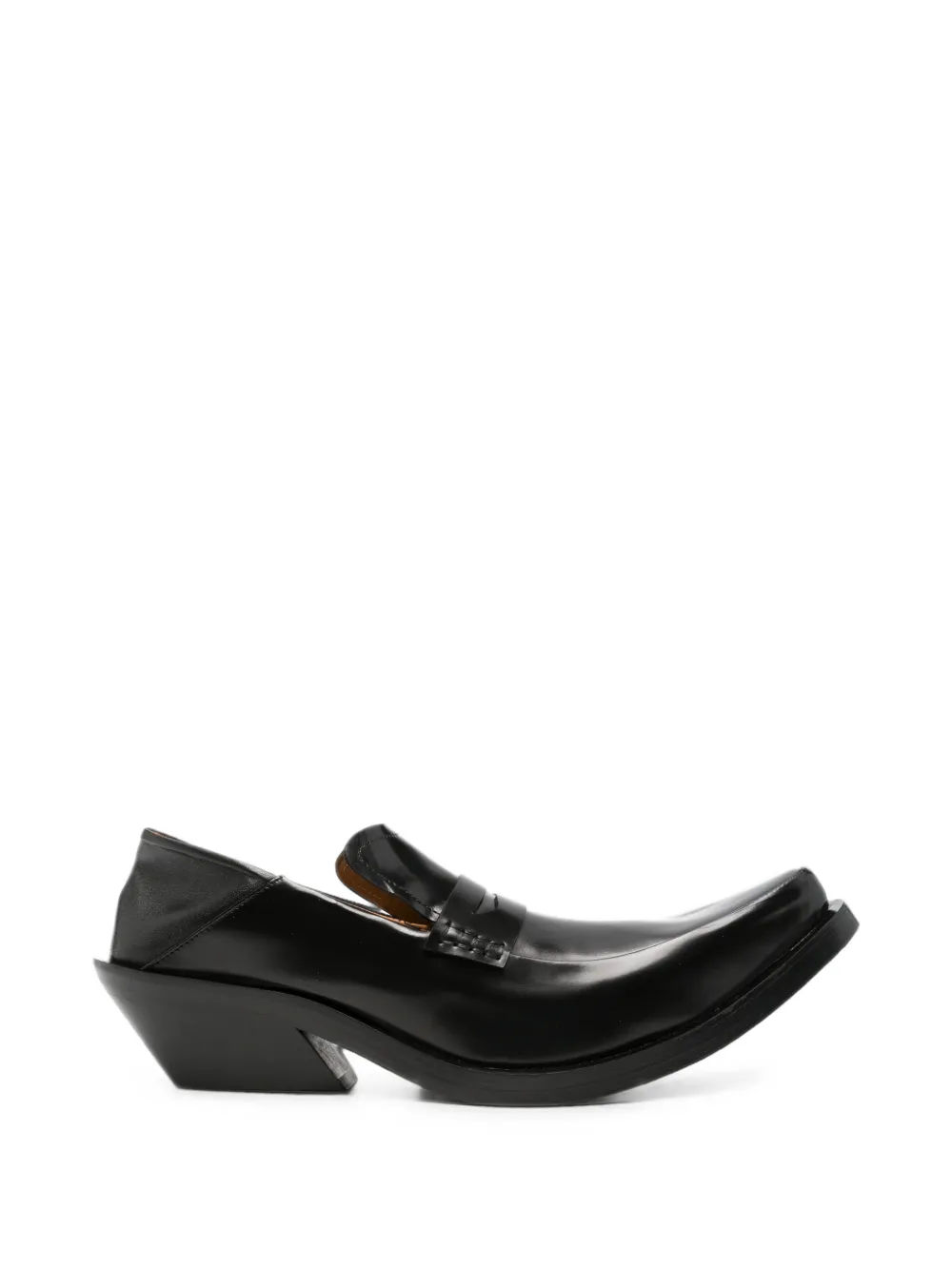 EGONlab. spike leather loafers