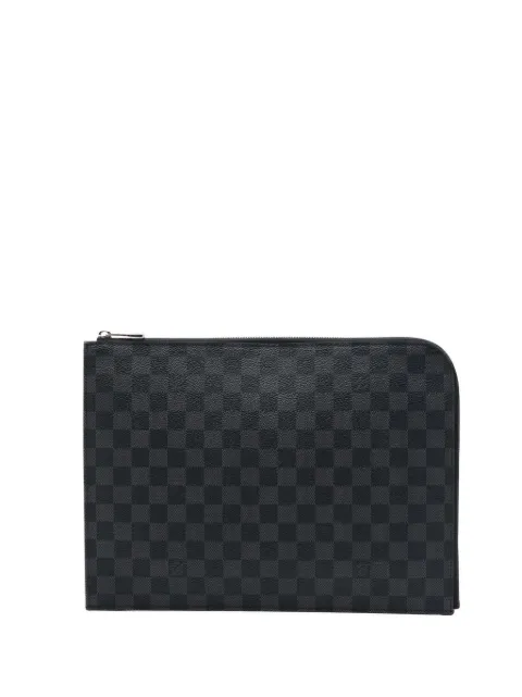 Louis Vuitton Pre-Owned 2015 Damier Graphite Pochette Jour GM clutch bag
