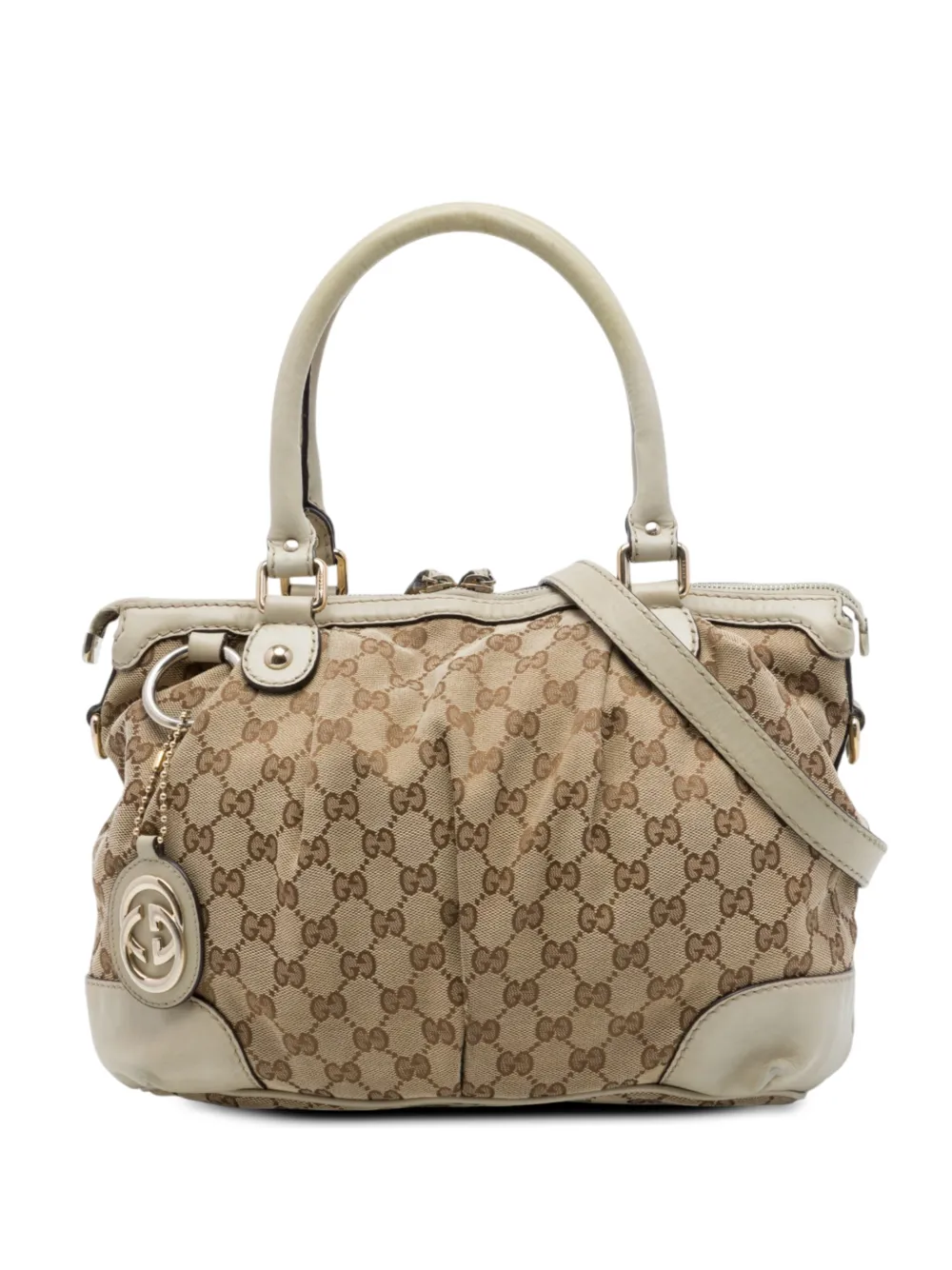 Gucci Pre-Owned 2016-2026 GG Canvas Sukey satchel - Neutrals