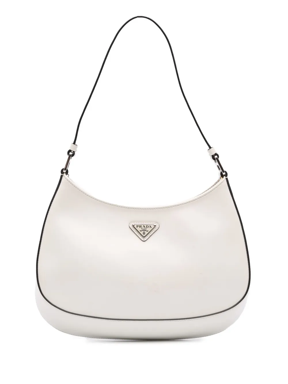 Prada Pre-Owned 2013-2026 Spazzolato Cleo shoulder bag - Bianco
