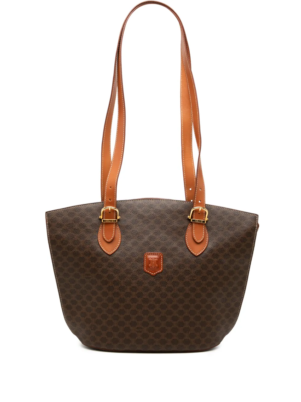 Celine Pre-Owned 1999 Macadam Coated Canvas tote bag - Marrone
