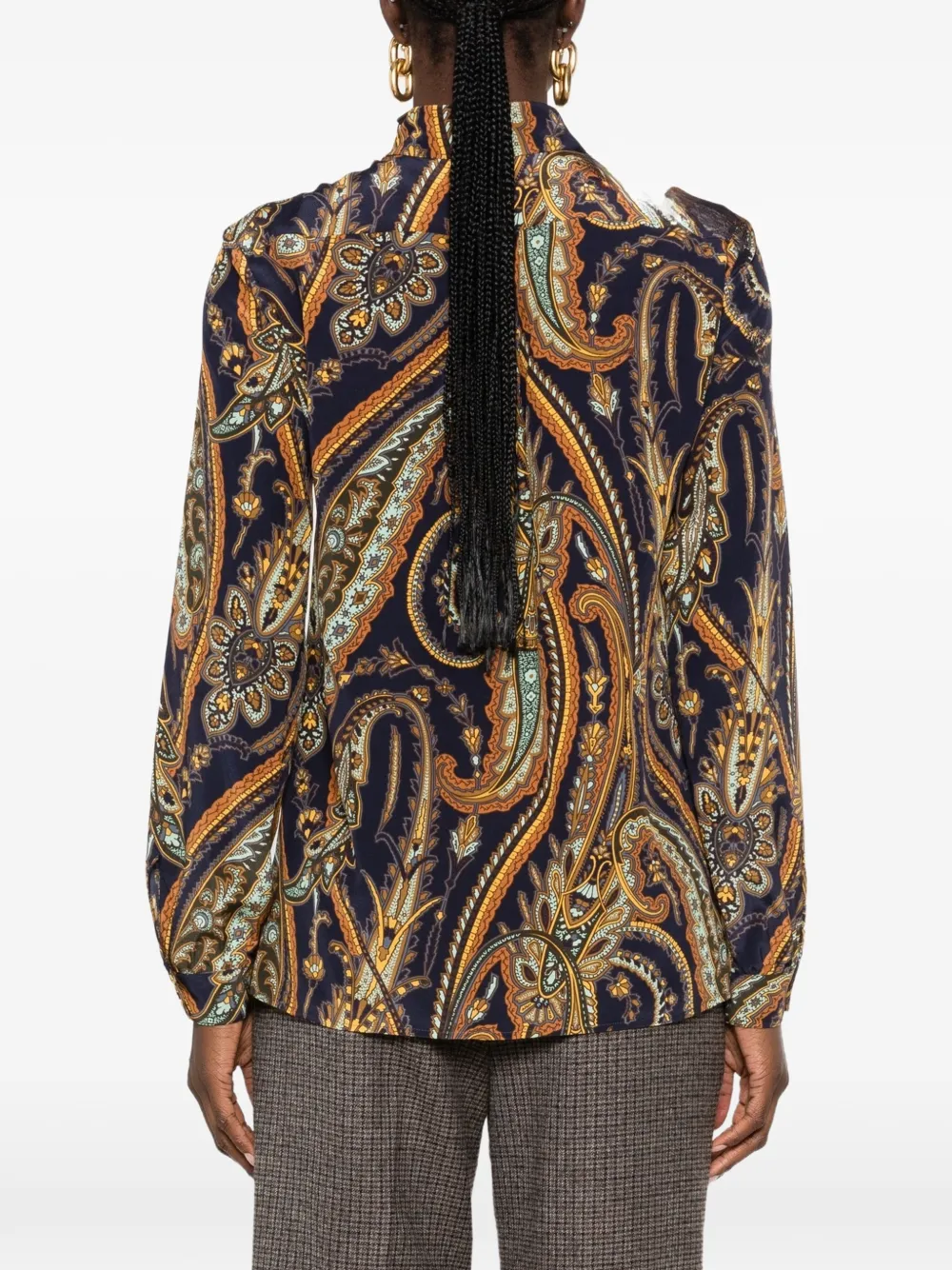 ETRO Paisley-print shirt Blauw